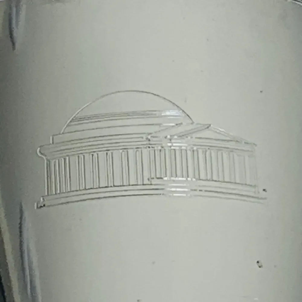 Salisbury Images of America Jefferson Memorial 8 oz Pewter Cup Set of 2 Bead GUC